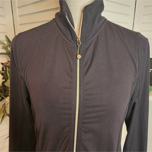 BETSEY JOHNSON PERFORMACE MED ZIP FRONT JACKET WITH POCKETS - Picture 3 of 6